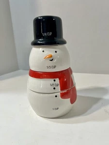 Target Novelty Snowman Ceramic Measuring Cups - Picture 1 of 10