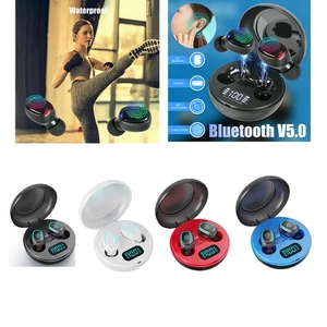 Bluetooth 5.0 Earbuds Wireless Earphones TWS Headphones Headset Noise Cancelling - Picture 1 of 16