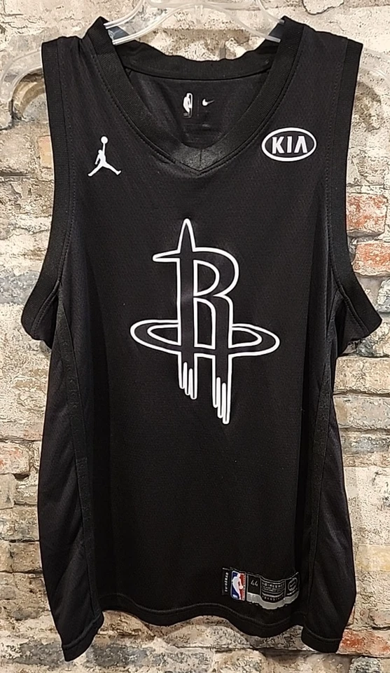 Camiseta de basquete James Harden Nike Swingman preta tamanho 44 usada - Imagem 1 de 4
