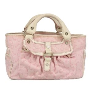 Céline Boogie Pink Canvas Handbag Authentic - Picture 1 of 24