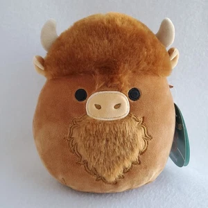 Squishmallow WILFRED the HIGHLAND COW 8" etichetta errore è DUNKIE the BISONT Buffalo - Foto 1 di 8