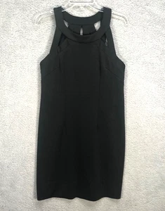 Gretchen Scott Damen A Linie Kleid Schwarz Stretch Polyester Ärmellos Größe L - Bild 1 von 7