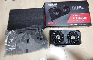 Asus Radeon Rx 6600 8gb Gaming Graphics Card Amd Gpu Pcie 4.0 Gddr6 Pc Vr Ready - Picture 1 of 8