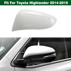 Cubierta de espejo retrovisor lateral izquierdo carcasa máscara blanca perla para Toyota Highlander 2014-2019 - Imagen 1 de 6