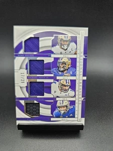 2024 National Treasures Collegiate Quad Patch Odunze,Penix,Trice,McMillan 17/25 - Picture 1 of 2