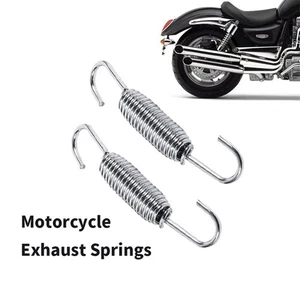 2Pcs Stainless Steel Motorcycle Exhaust System Mounting Springs K-jl_Q - Picture 1 of 9