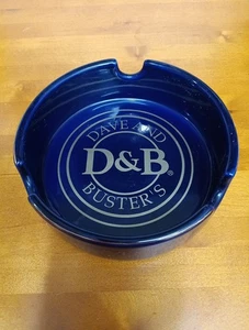 Cenicero de cerámica azul cobalto de Dave And Buster - Imagen 1 de 5