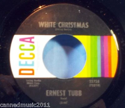 Ernest Tubb: White Christmas / Blue Christmas  [New & UNPLAYED mfg sleeve] - Image 1 of 2