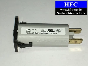 1 Stück T9-611P 12.0A rückstellbarer Geräteschutzschalter - Picture 1 of 7