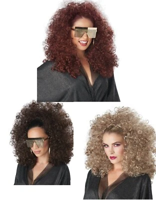 70's Disco Afro 3/4 Curly Fall Women Adult Wig  - Image 1 of 4