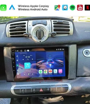 Für Smart Fortwo 451 Apple Carplay WIFI RDS SWC NAVI BT Android 13 Autoradio GPS - Bild 1 von 4