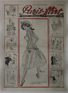 "PARIS-FLIRT n° 78 du 26 Juillet 1958" Couverture originale de BRENOT entoilée - Picture 1 of 1
