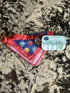 Blueberry Pet Dog Collar Polka dot Bandana Size Small- NEW - Picture 1 of 3
