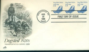 1986 Bobina numero targa FDC - Scott # 2135 - Striscia P#2 - Cachet artigianato artistico UA - Foto 1 di 1