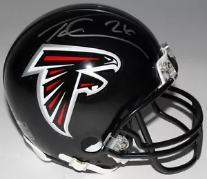 Tevin Coleman Signed Falcons Mini-Helmet (TSE Hologram) Atlanta Running Back - Picture 1 of 3