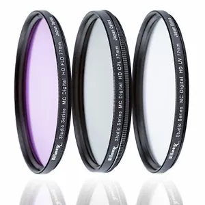 3 Stück Multi Coated HD Filter Kit 67mm (UV, CPL, FLD) mit Schutzhülle - Bild 1 von 5