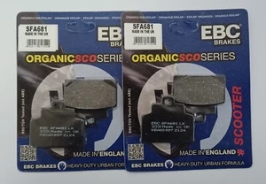 EBC Organic FRONT Disc Brake Pads Fits PIAGGIO MP3 500 (ABS) (2014 to 2022) - Picture 1 of 6
