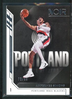 2022-23 ANFERNEE SIMONS 78/99 PANINI NOIR ASSOCIATION EDITION - Image 1 of 2