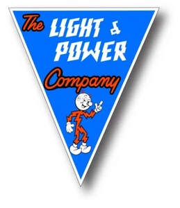 Reddy Kilowatt Light & Power Hard Hat Tool Box Car Decal Sticker High Quality - Picture 1 of 1