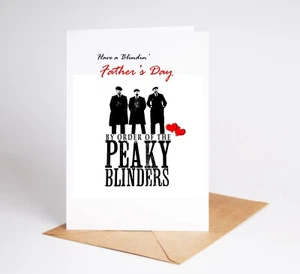 BC046 HAVE A BLINDIN PATHERS DÍA DIVERTIDO DESCARADO PEAKY BLINDERS TARJETA DE DÍA DE PADRES - Imagen 1 de 3