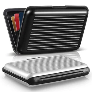 Unisex Card Holder Hard MINI Case Wallet Credit Card Anti-RFID Card Holder - Picture 1 of 13