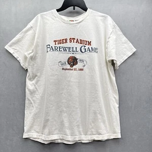 VTG Detroit Tigers Tiger Stadium T-Shirt 1999 Final Farewell Game Heavy Tee XL - Picture 1 of 8