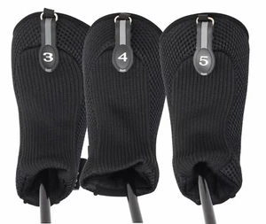 Nuevo juego de fundas para cabeza de 3 piezas de palo de golf híbrido grueso neopreno negro rescate 3 4 5 - Imagen 1 de 5