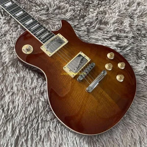 Customized Standard LP Electric Guitar Iced Tea Burst Flamed Maple Top HH Pickup - Imagen 1 de 8