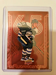 Luca Del Bel Belluz Red Florescence 2024-25 Upper Deck Series 2 - Picture 1 of 2