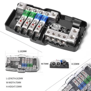 Audio-Stereo-ANL Sicherung Halter Verteilung 0/4Ga 4 Wege Sicherungen BOX Block - Picture 1 of 8