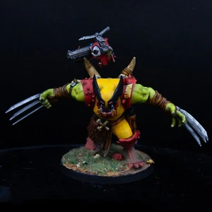 Warhammer 40k Orks Army Warboss Painted Wolverine Nob Elite HQ Hero Exclusive - Picture 1 of 2