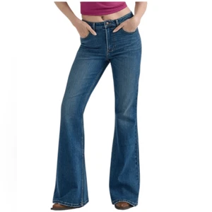 Wrangler High Rise Fierce Flare Jeans Medium Light Wash Boot Rhianon 112359271 - Bild 1 von 7