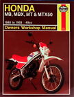 Haynes Workshop Manual for 1986 Honda MT 50 SG