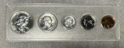 1955 5 Silver Coin Proof Set in Whitman Plastic Holder          BOX-CS5 - Image 1 of 4