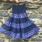 Cotton Printed Midi Skirt – Elastic Waist 100% Cotton Boho Hippie Nomads Wales