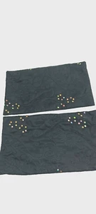 Kissenhüllen, Kissenbezug mit Pailletten und Stickerei 42 x 25 cm - Bild 1 von 2
