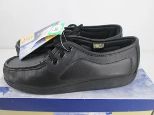 Cobbie Cuddlers Oxford Shoes Womens 5W Black Work Leather Casual Shoes NIB - Picture 1 of 10