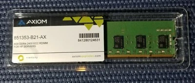 8GB DDR4-2400 ECC HP Server ram 851353-B21 AXIOM HP UPGRADE - Image 1 of 4