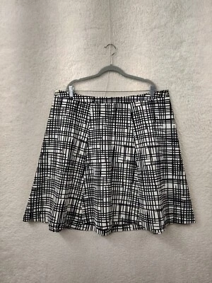 Falda de mujer Ava Viv 20W negra a rayas mezcla de poli volantes tiro bajo hasta la rodilla Foto 1 de 4