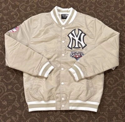 Men’s New Era New York Yankees Satin Varsity Jacket 2009 World Series Size Large - Image 1 of 4