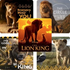 Lion King Stickers x 5 - Birthday Party Favours Supplies The Lion King Movie - Picture 1 of 6