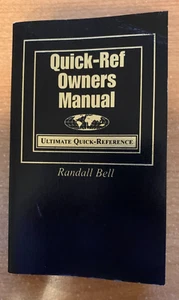 Quick-Ref Owners Manual by Bell, Randall - Bild 1 von 1
