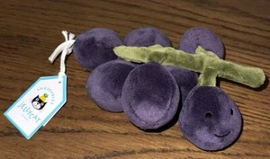 NWT Jellycat FABULOUS FRUIT GRAPES New Super Soft Plush Stuffed Fruit - Picture 1 of 2