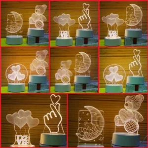 AKIS HOME 3D Lampe für Kinder Nachtlicht Geschenk Tischlampe Party Deko - Bild 1 von 44