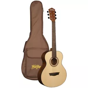 Washburn AGM5K G-Mini 5 Grand Auditorium Acoustic Travel Guitar with Gig Bag - Picture 1 of 12