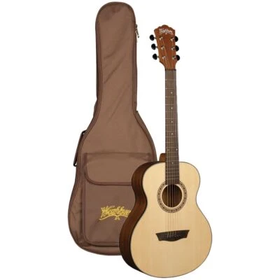 Washburn AGM5K G-Mini 5 Grand Auditorium Acoustic Travel Guitar with Gig Bag - image 1 of 4