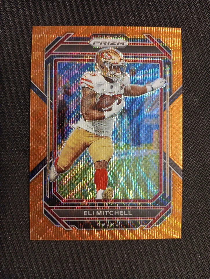 2022 Panini Prizm Prizms Orange Wave #264 Eli Mitchell /60 - Image 1 of 2