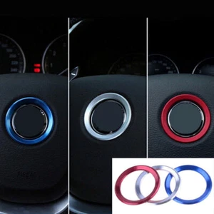 Aluminum Steering Wheel Emblem Logo Trim Ring For BMW 1 3 4 5 7 Series X3 X6 X5 - Picture 1 of 9