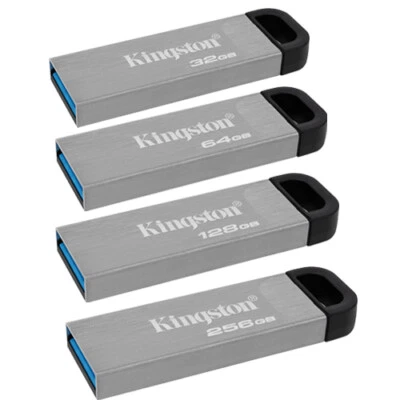 Kingston 256GB 128GB 64GB 32GB DTKN Kyson USB 3.0 3.2 Flash Drive 200MBs OTG Lot - Image 1 of 4
