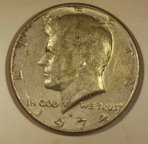 1974-D FS-101 Kennedy Half Dollar DDO Doubled Die Obverse Cherrypickers ID 01 - Picture 1 of 9
